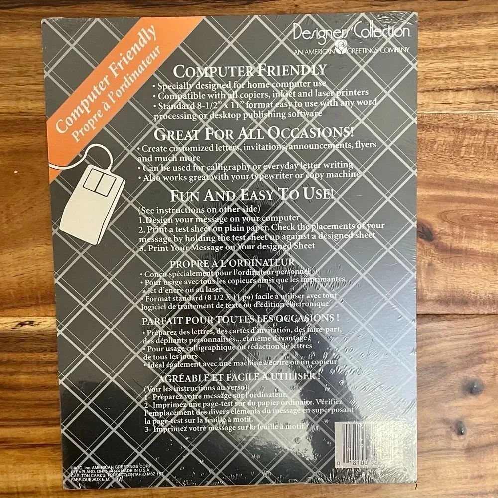 Vintage Designer Collection American Greetings Stationary Paper Pumpkins 50 ct